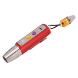 Jade Appraisal Light 3 Light Source Stepless Dimming LED Jade Identification Flashlight for Jewelry Red - Rear View