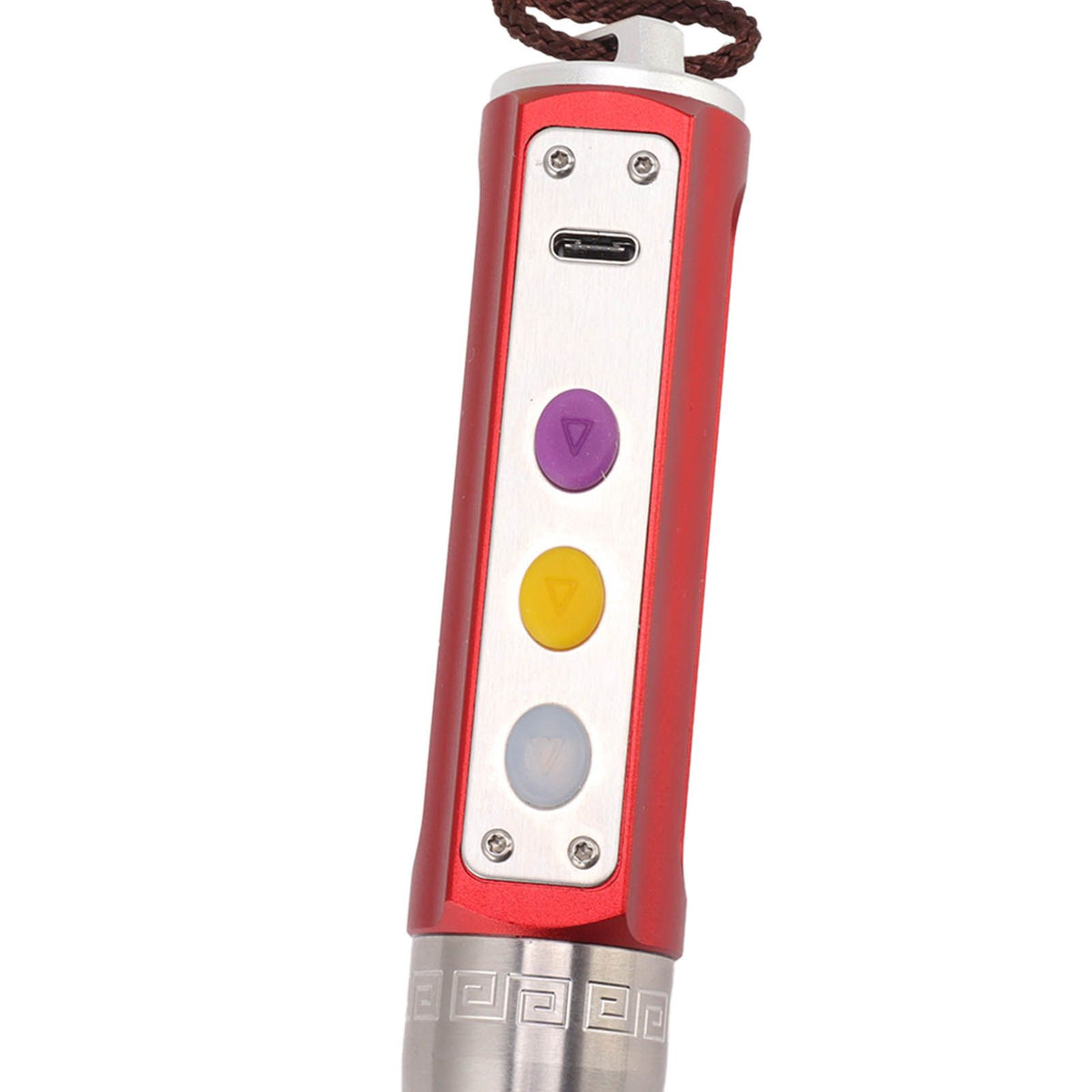 Jade Appraisal Light 3 Light Source Stepless Dimming LED Jade Identification Flashlight for Jewelry Red