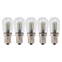 5Pcs E12 LED Bulb High Brightness 120V Fridge Lamp Bulb with 24pcs Bead for Refrigerator White Light
