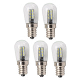 5Pcs E12 LED Bulb High Brightness 120V Fridge Lamp Bulb with 24pcs Bead for Refrigerator White Light