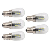 5Pcs E12 LED Bulb High Brightness 120V Fridge Lamp Bulb with 24pcs Bead for Refrigerator White Light - Side View
