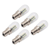 5Pcs E12 LED Bulb High Brightness 120V Fridge Lamp Bulb with 24pcs Bead for Refrigerator White Light - 45-Degree Angle