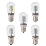 5Pcs E12 LED Bulb High Brightness 120V Fridge Lamp Bulb with 24pcs Bead for Refrigerator White Light