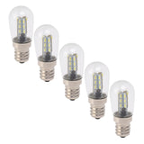 5Pcs E12 LED Bulb High Brightness 120V Fridge Lamp Bulb with 24pcs Bead for Refrigerator White Light - Low Angle