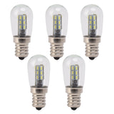 5Pcs E12 LED Bulb High Brightness 120V Fridge Lamp Bulb with 24pcs Bead for Refrigerator White Light - Extra Image