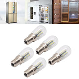 5Pcs E12 LED Bulb High Brightness 120V Fridge Lamp Bulb with 24pcs Bead for Refrigerator White Light