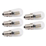 5Pcs E12 LED Bulb High Brightness 120V Fridge Lamp Bulb with 24pcs Bead for Refrigerator Warm Light