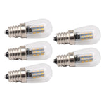 5Pcs E12 LED Bulb High Brightness 120V Fridge Lamp Bulb with 24pcs Bead for Refrigerator Warm Light