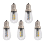5Pcs E12 LED Bulb High Brightness 120V Fridge Lamp Bulb with 24pcs Bead for Refrigerator Warm Light