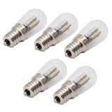 5Pcs E12 LED Bulb High Brightness 120V Fridge Lamp Bulb with 24pcs Bead for Refrigerator Warm Light - Low Angle