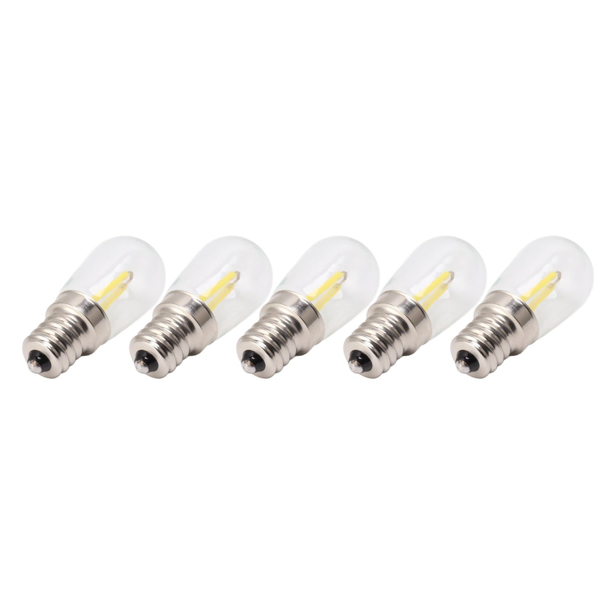 5Pcs Refrigerator Lamp Bulb Low Heat Low Power Consumption E12 LED Fridge Light Bulb 120V White Light
