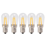 5Pcs Refrigerator Lamp Bulb Low Heat Low Power Consumption E12 LED Fridge Light Bulb 120V Warm Light