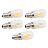5Pcs Refrigerator Lamp Bulb Low Heat Low Power Consumption E12 LED Fridge Light Bulb 120V Warm Light - Side View