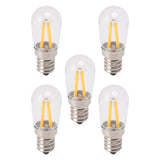 5Pcs Refrigerator Lamp Bulb Low Heat Low Power Consumption E12 LED Fridge Light Bulb 120V Warm Light