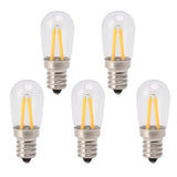 5Pcs Refrigerator Lamp Bulb Low Heat Low Power Consumption E12 LED Fridge Light Bulb 120V Warm Light