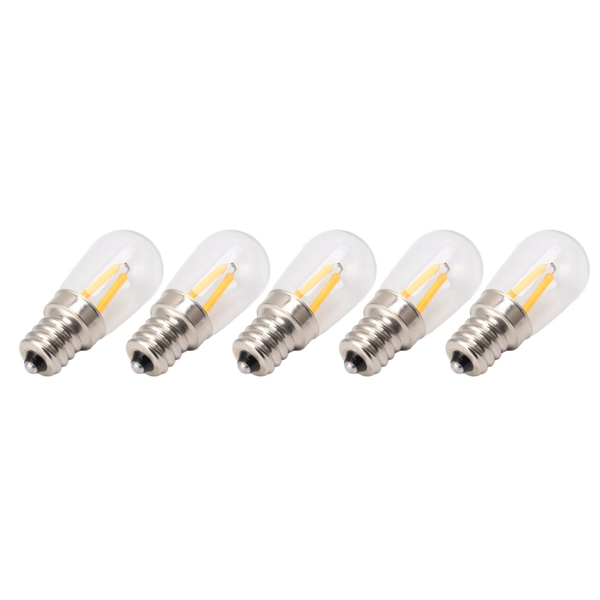 5Pcs Refrigerator Lamp Bulb Low Heat Low Power Consumption E12 LED Fridge Light Bulb 120V Warm Light