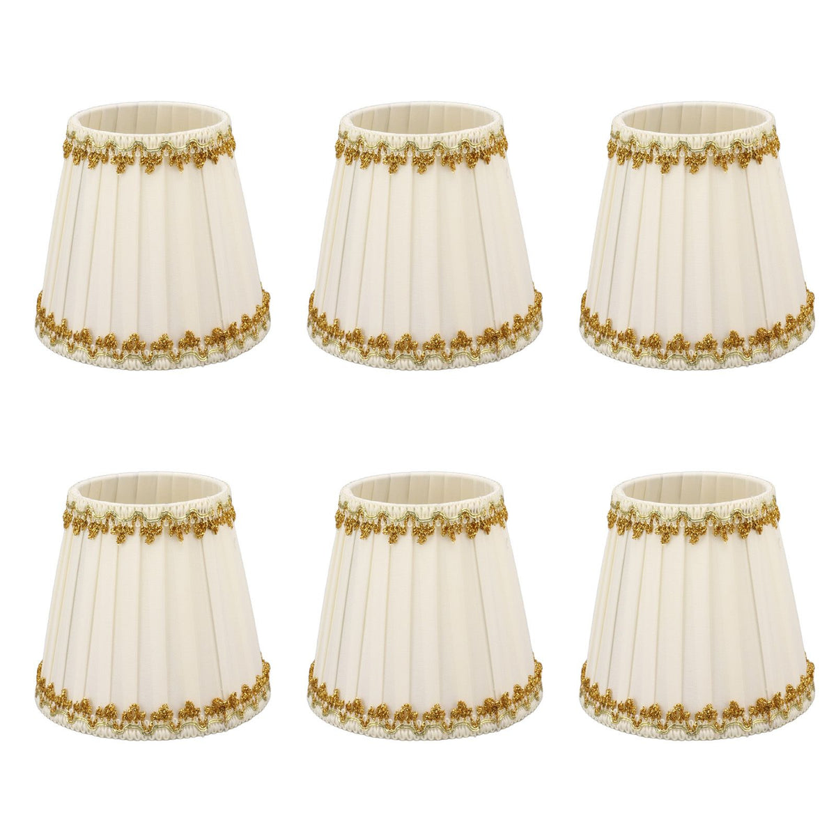 6Pcs Lampshade Candle Lamp Shade Modern Simple Style Home Decoration for Small E14 Bulb