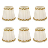 6Pcs Lampshade Candle Lamp Shade Modern Simple Style Home Decoration for Small E14 Bulb