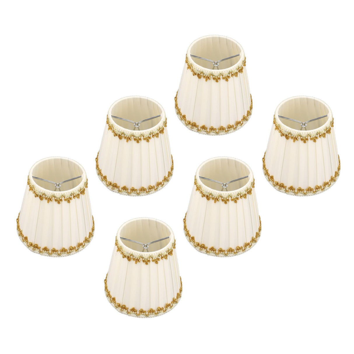 6Pcs Lampshade Candle Lamp Shade Modern Simple Style Home Decoration for Small E14 Bulb