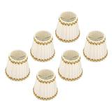 6Pcs Lampshade Candle Lamp Shade Modern Simple Style Home Decoration for Small E14 Bulb