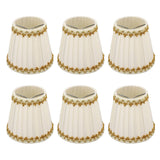 6Pcs Lampshade Candle Lamp Shade Modern Simple Style Home Decoration for Small E14 Bulb