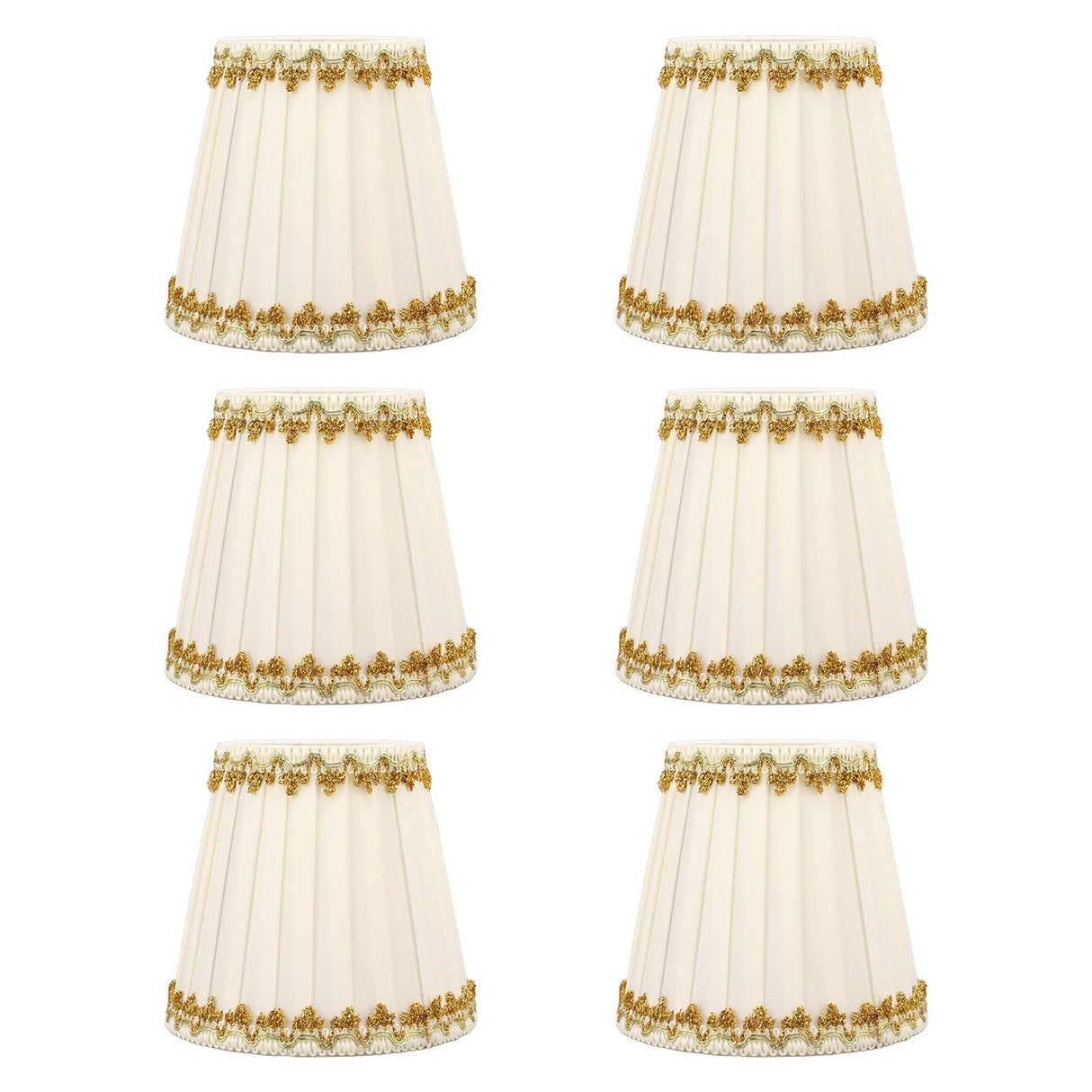 6Pcs Lampshade Candle Lamp Shade Modern Simple Style Home Decoration for Small E14 Bulb