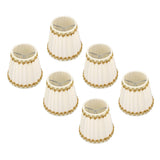 6Pcs Lampshade Candle Lamp Shade Modern Simple Style Home Decoration for Small E14 Bulb - 45-Degree Angle