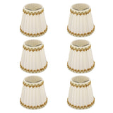 6Pcs Lampshade Candle Lamp Shade Modern Simple Style Home Decoration for Small E14 Bulb