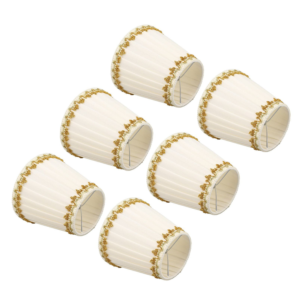 6Pcs Lampshade Candle Lamp Shade Modern Simple Style Home Decoration for Small E14 Bulb