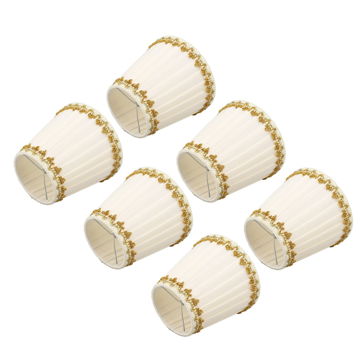 6Pcs Lampshade Candle Lamp Shade Modern Simple Style Home Decoration for Small E14 Bulb