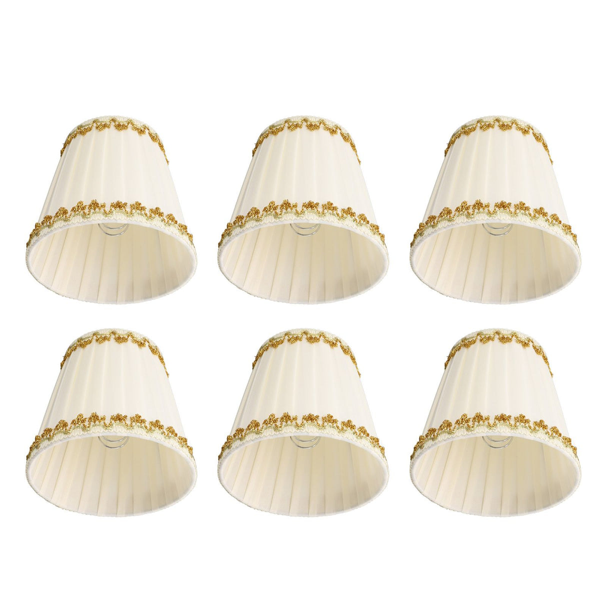 6Pcs Lampshade Candle Lamp Shade Modern Simple Style Home Decoration for Small E14 Bulb