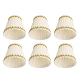 6Pcs Lampshade Candle Lamp Shade Modern Simple Style Home Decoration for Small E14 Bulb