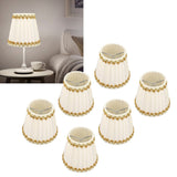 6Pcs Lampshade Candle Lamp Shade Modern Simple Style Home Decoration for Small E14 Bulb
