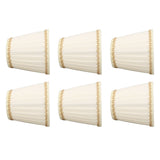 6PCS Set Small Lamp Shade Modern Style Cloth Clip On Bulb Chandelier Lamp Shade for Table Wall - Top-Down View