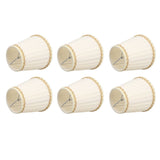 6PCS Set Small Lamp Shade Modern Style Cloth Clip On Bulb Chandelier Lamp Shade for Table Wall - Rear View