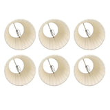 6PCS Set Small Lamp Shade Modern Style Cloth Clip On Bulb Chandelier Lamp Shade for Table Wall - Extra Image