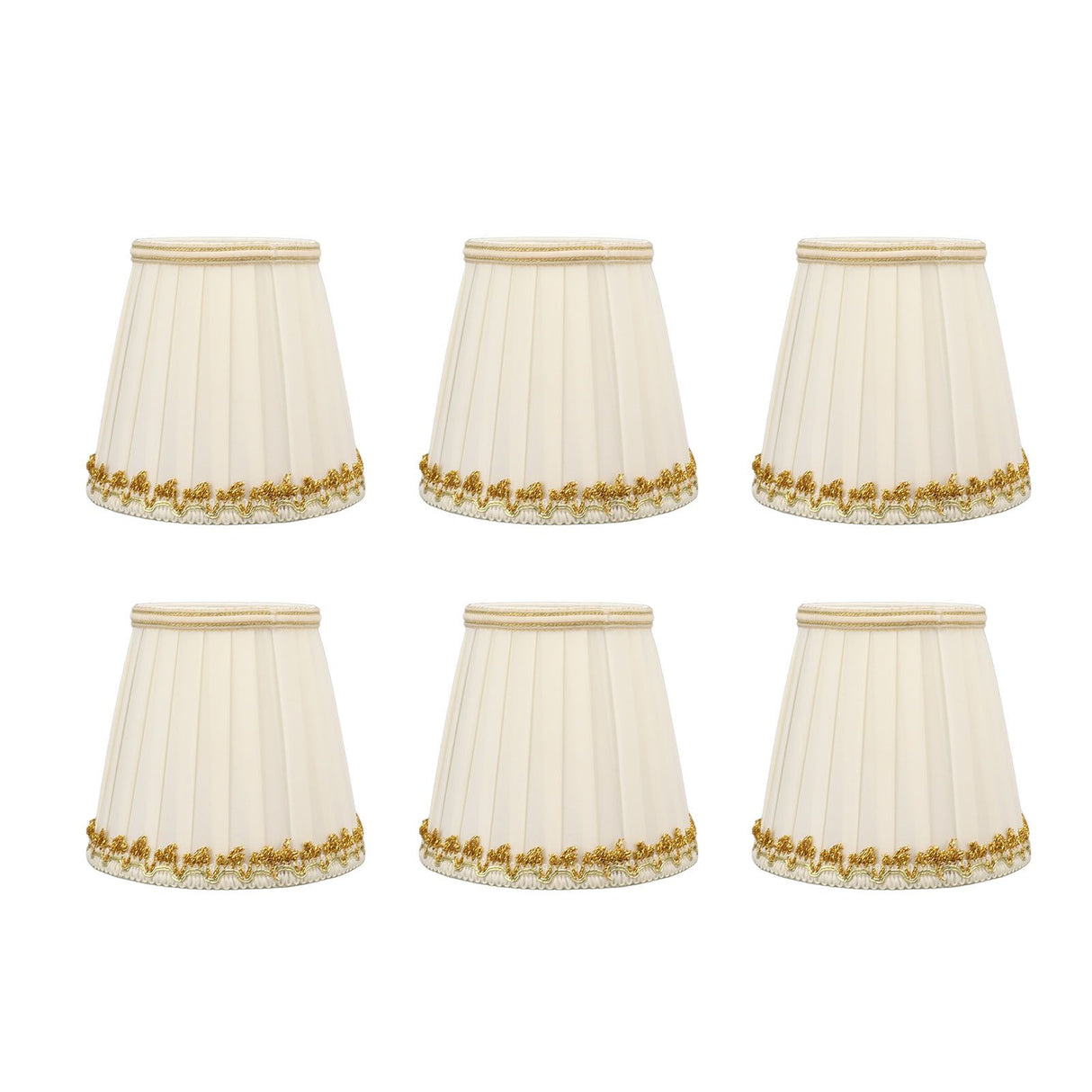 6Pcs Small Lamp Shades Safe Soft Easy Installation Modern Light Weight Table Lampshade for E14 Bulb Bedroom Hotel