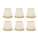 6Pcs Small Lamp Shades Safe Soft Easy Installation Modern Light Weight Table Lampshade for E14 Bulb Bedroom Hotel