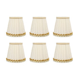 6Pcs Small Lamp Shades Safe Soft Easy Installation Modern Light Weight Table Lampshade for E14 Bulb Bedroom Hotel