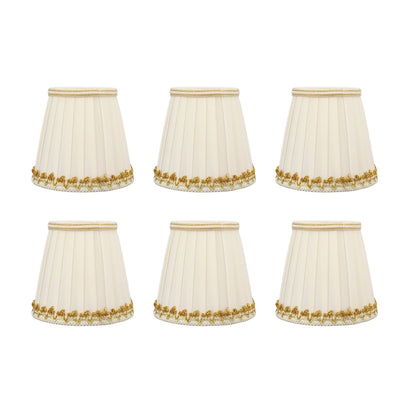 6Pcs Small Lamp Shades Safe Soft Easy Installation Modern Light Weight Table Lampshade for E14 Bulb Bedroom Hotel