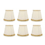6Pcs Small Lamp Shades Safe Soft Easy Installation Modern Light Weight Table Lampshade for E14 Bulb Bedroom Hotel