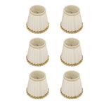 6Pcs Small Lamp Shades Safe Soft Easy Installation Modern Light Weight Table Lampshade for E14 Bulb Bedroom Hotel