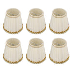 6Pcs Small Lamp Shades Safe Soft Easy Installation Modern Light Weight Table Lampshade for E14 Bulb Bedroom Hotel