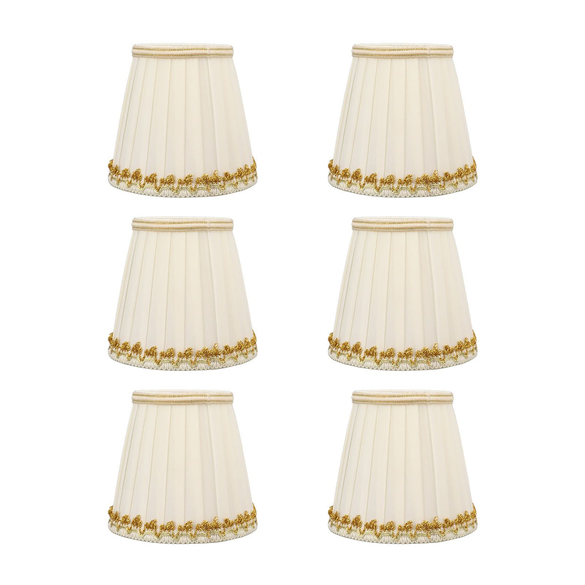 6Pcs Small Lamp Shades Safe Soft Easy Installation Modern Light Weight Table Lampshade for E14 Bulb Bedroom Hotel
