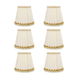 6Pcs Small Lamp Shades Safe Soft Easy Installation Modern Light Weight Table Lampshade for E14 Bulb Bedroom Hotel