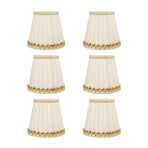 6Pcs Small Lamp Shades Safe Soft Easy Installation Modern Light Weight Table Lampshade for E14 Bulb Bedroom Hotel