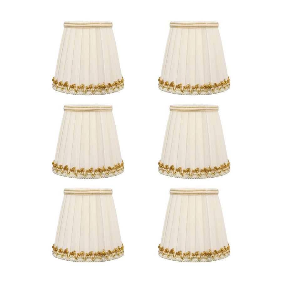 6Pcs Small Lamp Shades Safe Soft Easy Installation Modern Light Weight Table Lampshade for E14 Bulb Bedroom Hotel