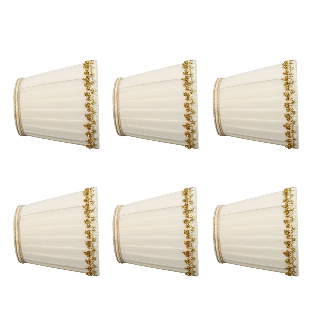 6Pcs Small Lamp Shades Safe Soft Easy Installation Modern Light Weight Table Lampshade for E14 Bulb Bedroom Hotel