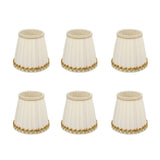 6Pcs Small Lamp Shades Safe Soft Easy Installation Modern Light Weight Table Lampshade for E14 Bulb Bedroom Hotel