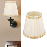 6Pcs Small Lamp Shade Clip On Drum Lampshade Cloth for Chandelier Candle Bulbs Lighting Accessories - Extra Image